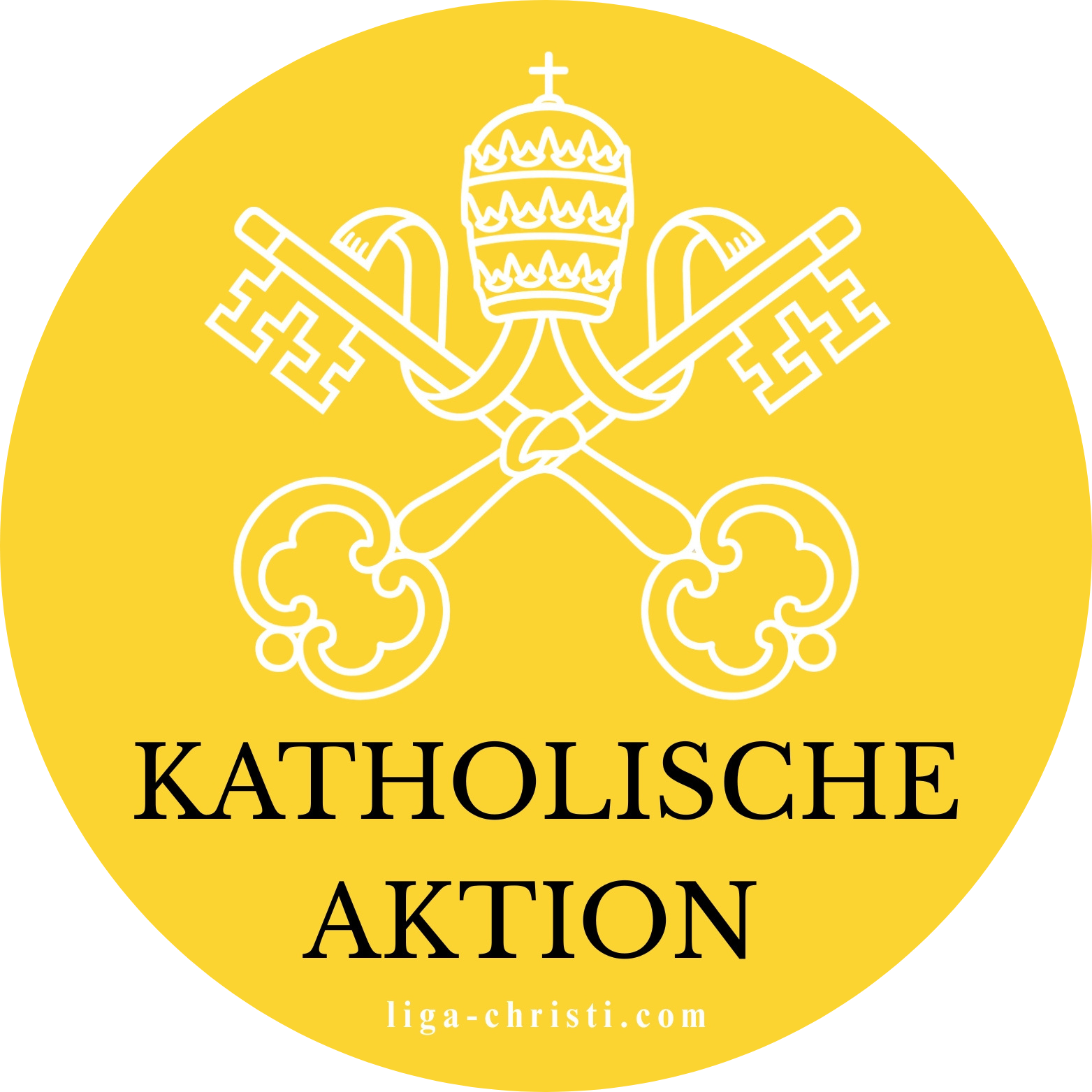 VORBESTELLUNG: Aufkleber „Katholische Aktion“ (7 × 7 cm)